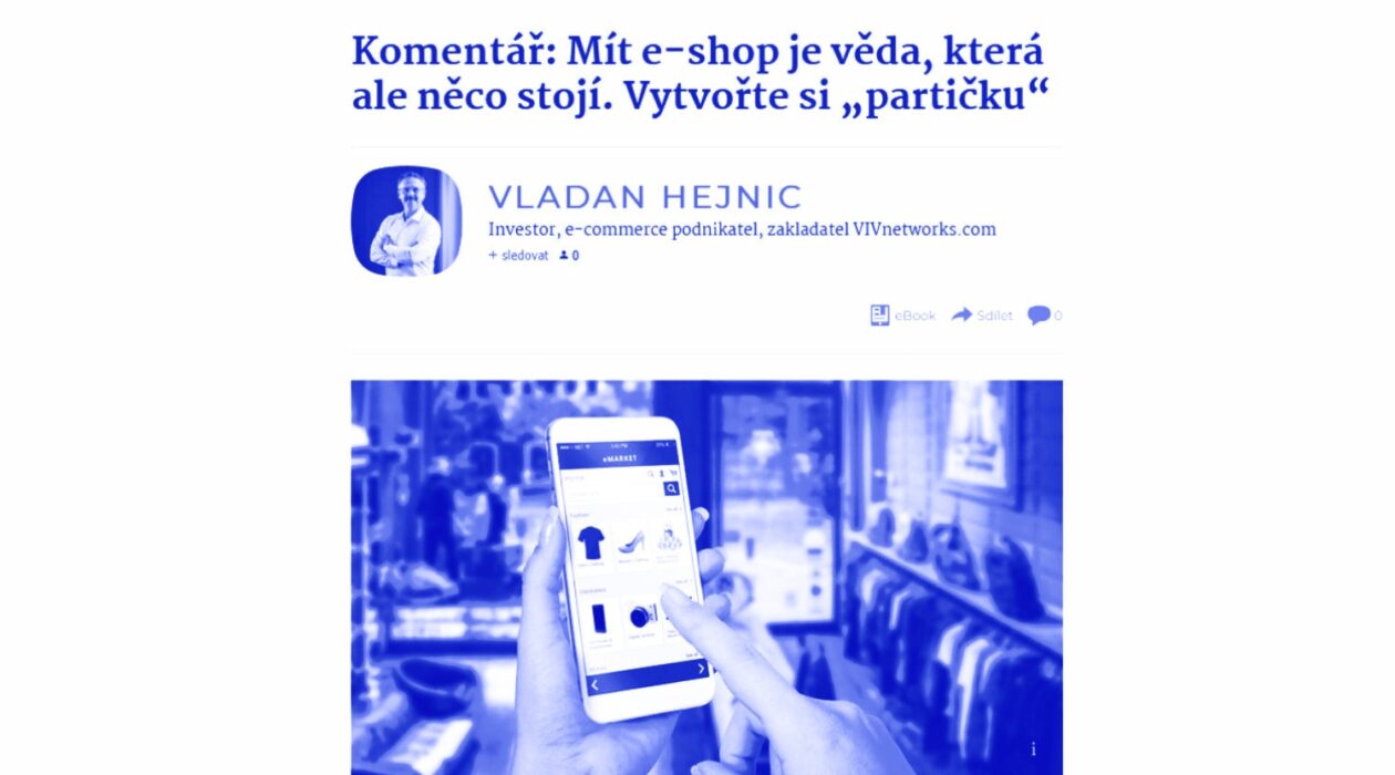 Vladan v Seznamzprávách.cz přidal komentář na téma e-shop.